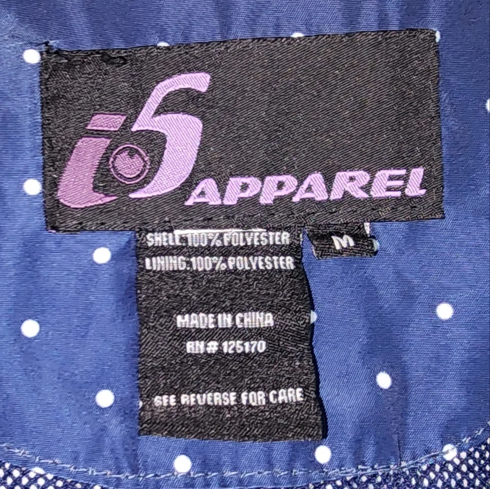 i5 Apparel Jacket Polka dot Blue Size M